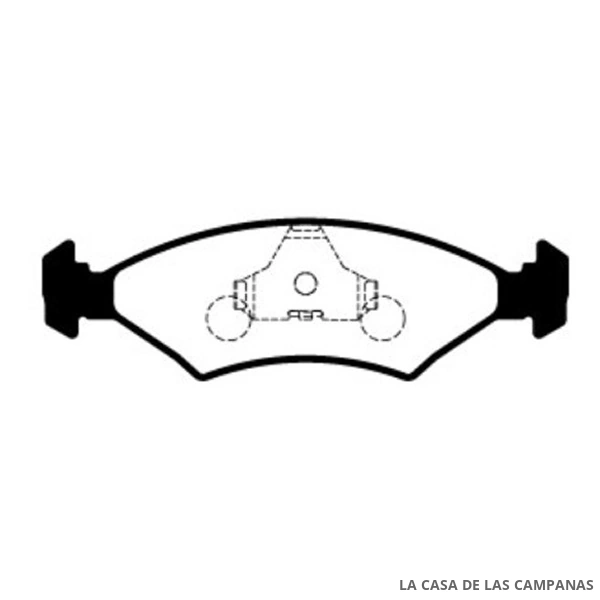 L3768-4M PASTILLAS DE FRENO DELANTERO