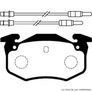 L3775-5M PASTILLAS DE FRENO DELANTERO