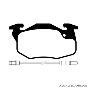 L3775-6M PASTILLAS DE FRENO DELANTERO