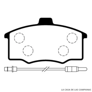 L3782-2M PASTILLAS DE FRENO DELANTERO