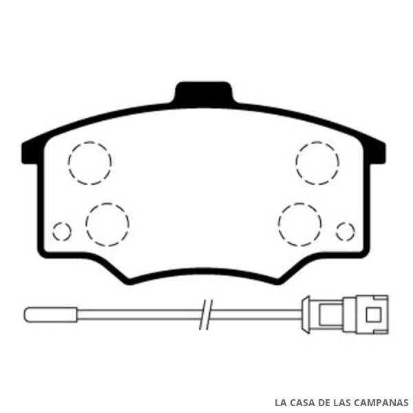 L3782-4M PASTILLAS DE FRENO DELANTERO