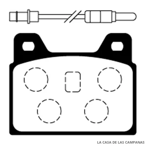 L3790-0M PASTILLAS DE FRENO TRASERO