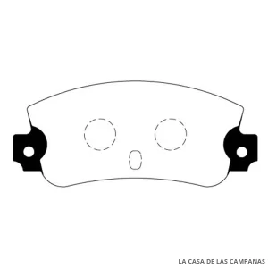 L3800-0M PASTILLAS DE FRENO TRASERO