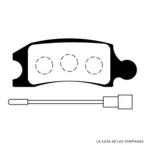 L3808-0M PASTILLAS DE FRENO DELANTERO