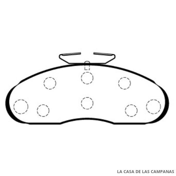 L3824-0M PASTILLAS DE FRENO DELANTERO