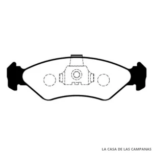 L3826-1M PASTILLAS DE FRENO DELANTERO