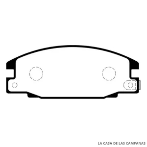 L3828-1M PASTILLAS DE FRENO DELANTERO
