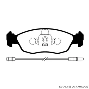 L3830-0M PASTILLAS DE FRENO DELANTERO