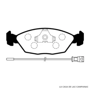 L3834-1M PASTILLAS DE FRENO DELANTERO