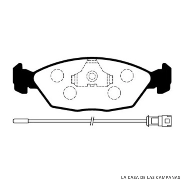 L3834-1M PASTILLAS DE FRENO DELANTERO