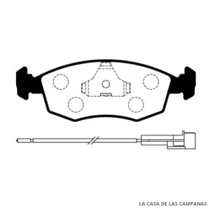 L3835-2M PASTILLAS DE FRENO DELANTERO