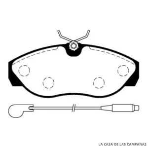 L3839-0M PASTILLAS DE FRENO DELANTERO