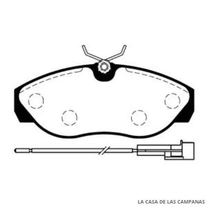 L3839-1M PASTILLAS DE FRENO DELANTERO