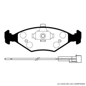 L3841-1M PASTILLAS DE FRENO DELANTERO