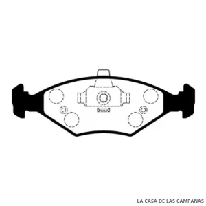 L3841-3M PASTILLAS DE FRENO DELANTERO