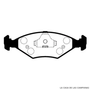 L3841-4M PASTILLAS DE FRENO DELANTERO