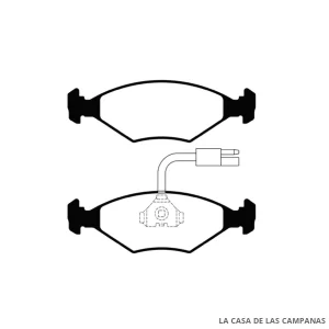 L3841-8M PASTILLAS DE FRENO DELANTERO