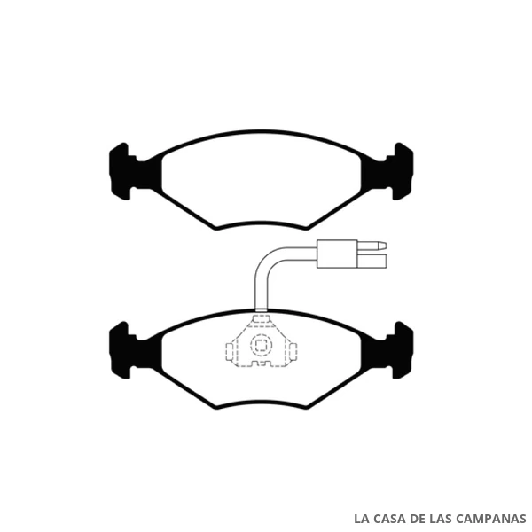 L3841-8M PASTILLAS DE FRENO DELANTERO