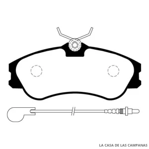 L3843-0M PASTILLAS DE FRENO DELANTERO