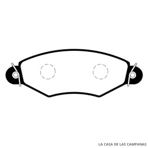 L3844-1M PASTILLAS DE FRENO DELANTERO