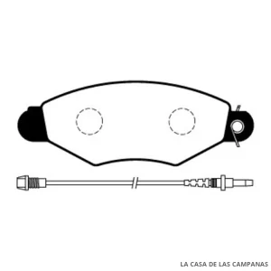 L3844-5M PASTILLAS DE FRENO DELANTERO