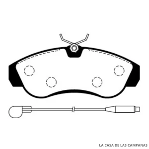 L3850-0M PASTILLAS DE FRENO DELANTERO