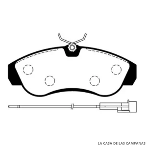 L3850-1M PASTILLAS DE FRENO DELANTERO