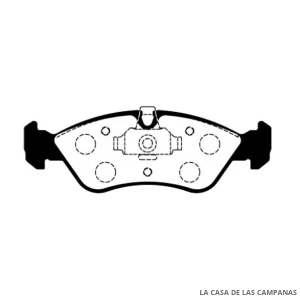 L3854-1M PASTILLAS DE FRENO DELANTERO