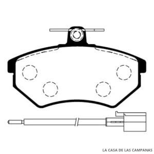 L3855-2M PASTILLAS DE FRENO DELANTERO