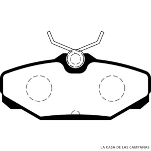 L3859-0M PASTILLAS DE FRENO TRASERO