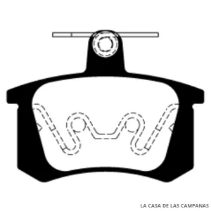 L3864-0M PASTILLAS DE FRENO TRASERO