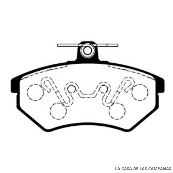L3867-0M PASTILLAS DE FRENO DELANTERO