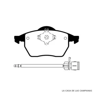 L3875-1M PASTILLAS DE FRENO DELANTERO