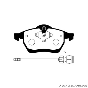 L3875-2M PASTILLAS DE FRENO DELANTERO
