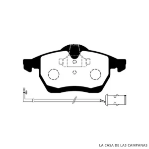 L3875-4M PASTILLAS DE FRENO DELANTERO