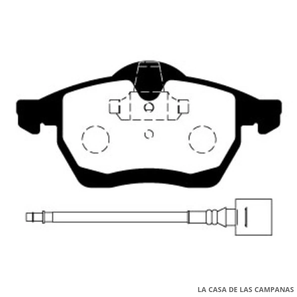 L3875-6M PASTILLAS DE FRENO DELANTERO