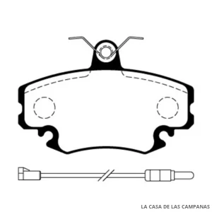 L3884-1M PASTILLAS DE FRENO DELANTERO