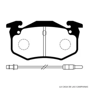 L3885-1M PASTILLAS DE FRENO TRASERO