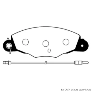 L3896-0M PASTILLAS DE FRENO DELANTERO