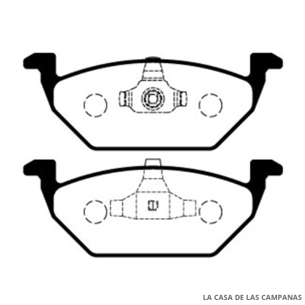 L3915-1M PASTILLAS DE FRENO DELANTERO