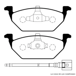 L3915-2M PASTILLAS DE FRENO DELANTERO