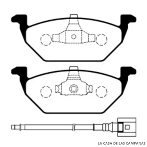 L3915-3M PASTILLAS DE FRENO DELANTERO