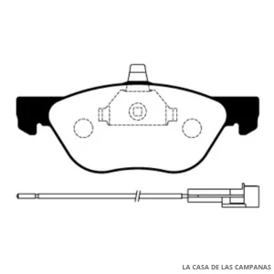 L3916-1M PASTILLAS DE FRENO DELANTERO