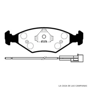 L3937-0M PASTILLAS DE FRENO DELANTERO