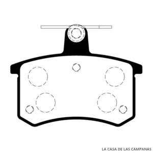 L3947-0M PASTILLAS DE FRENO TRASERO