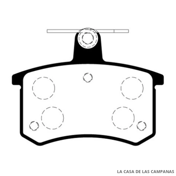 L3947-0M PASTILLAS DE FRENO TRASERO
