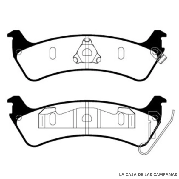 L3957-1M PASTILLAS DE FRENO TRASERO