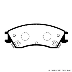 L3962-3M PASTILLAS DE FRENO DELANTERO
