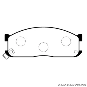L3963-0M PASTILLAS DE FRENO DELANTERO