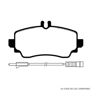 L3965-1M PASTILLAS DE FRENO DELANTERO